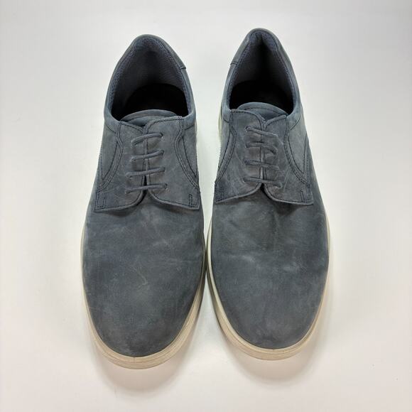 ECCO S Lite Hybrid Dark Gray Apron Toe Tie Oxford Shoes Comfort Men’s Size 8.5 - Picture 3 of 10